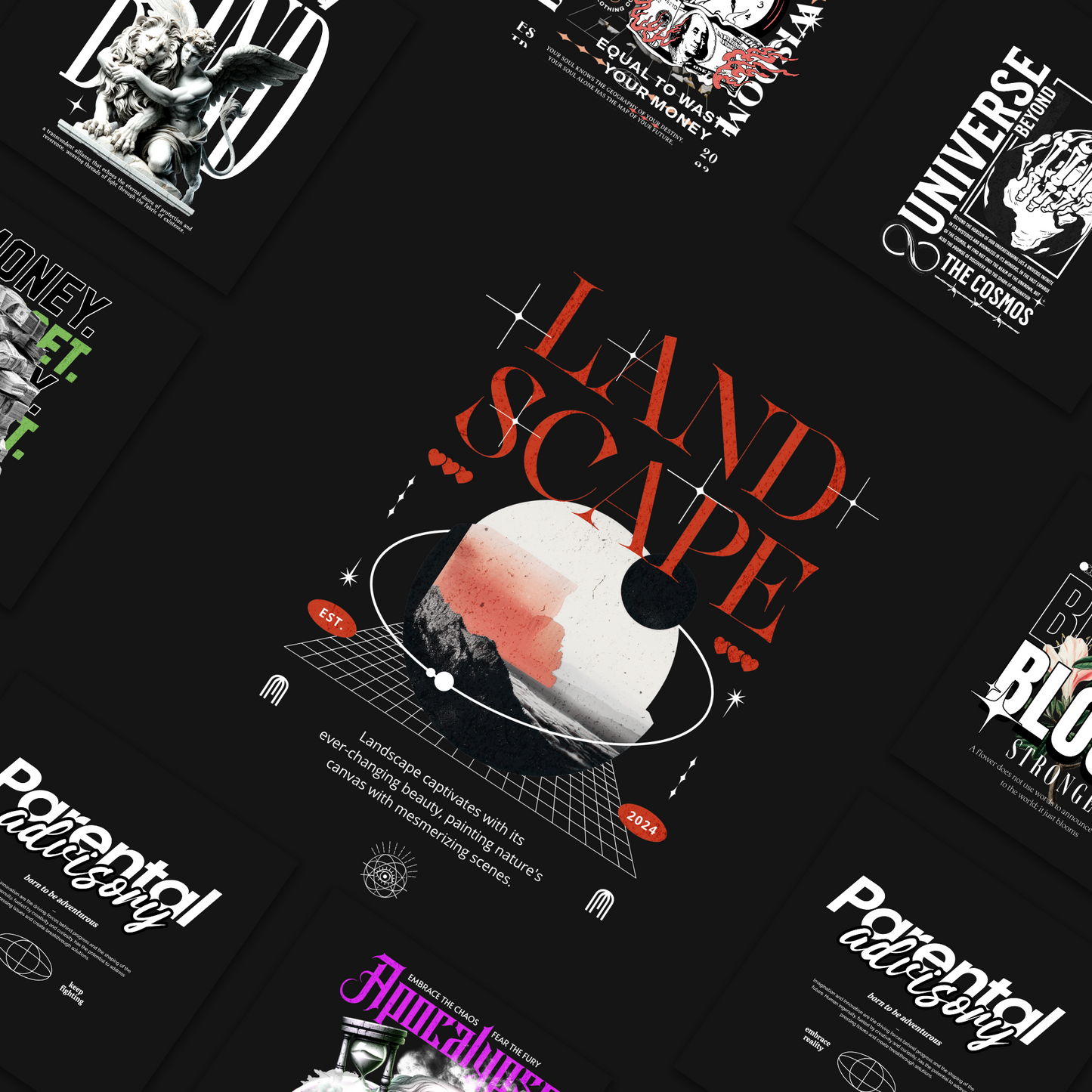 100 Ultra Premium Streetwear Graphics