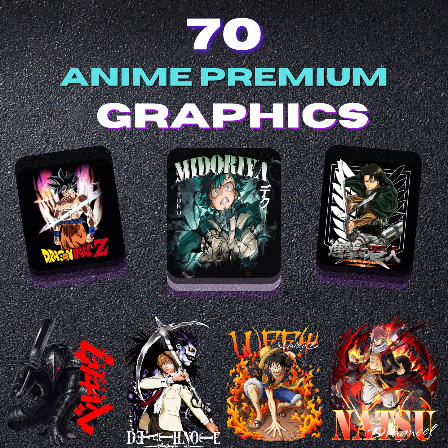 70 New Anime Designs