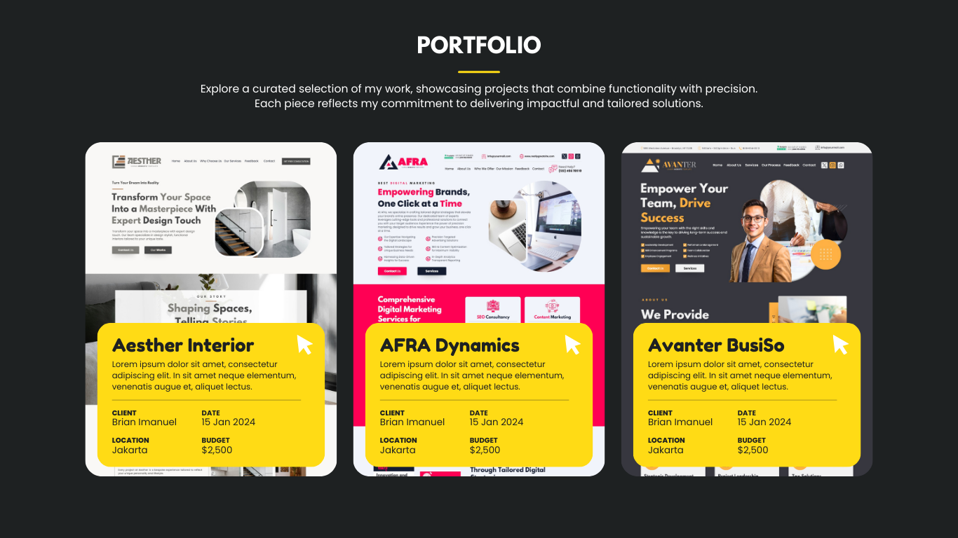 Personal Portfolio Graphic Design