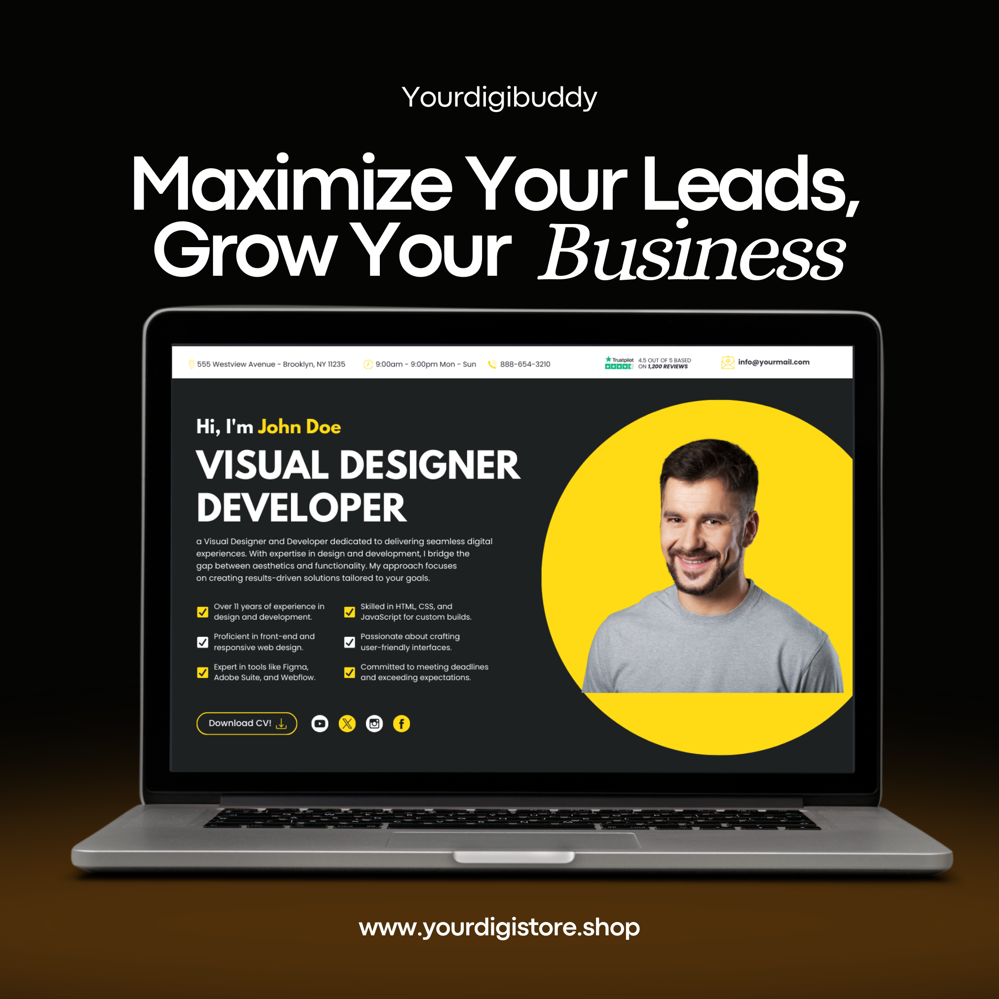 Personal Portfolio Graphic Design - YourDigiBuddy