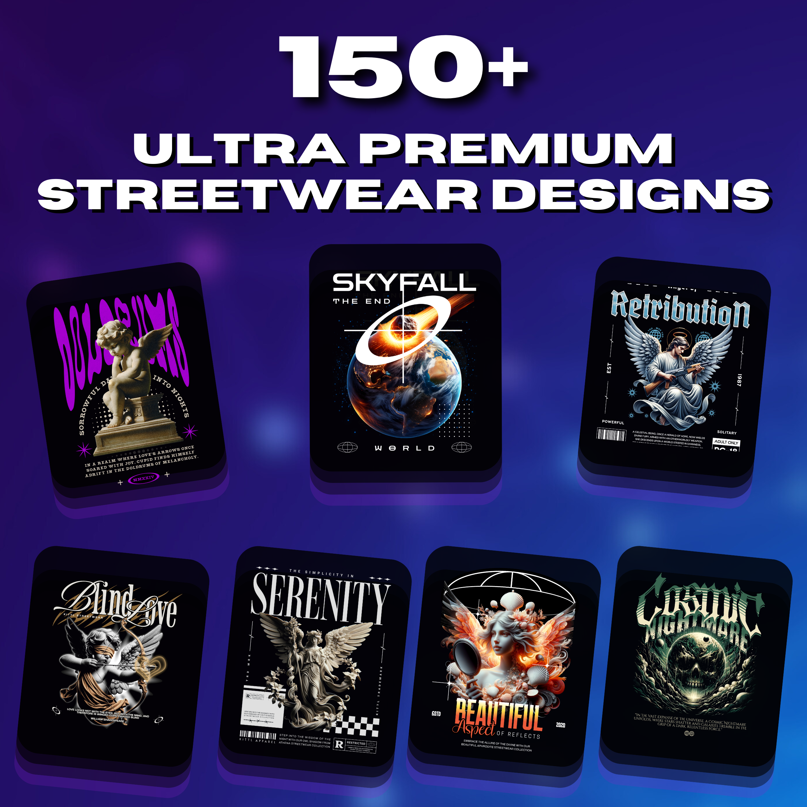 150+ Ultra Premium New Streetwear Design Bundle