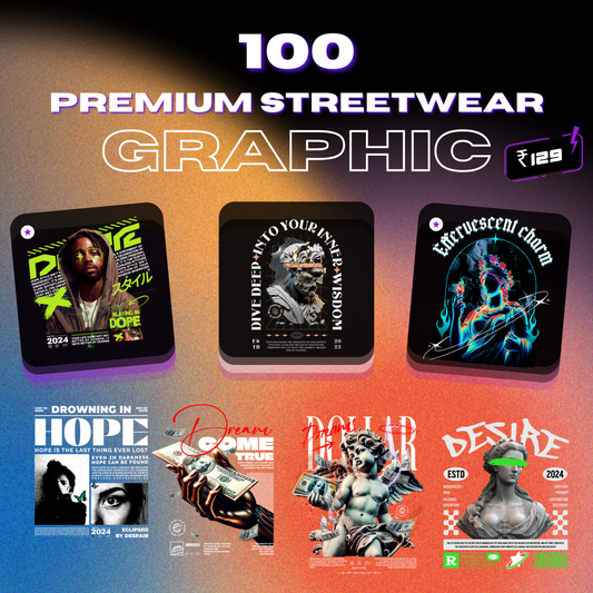 100 Premium Urban Streetwear Graphics